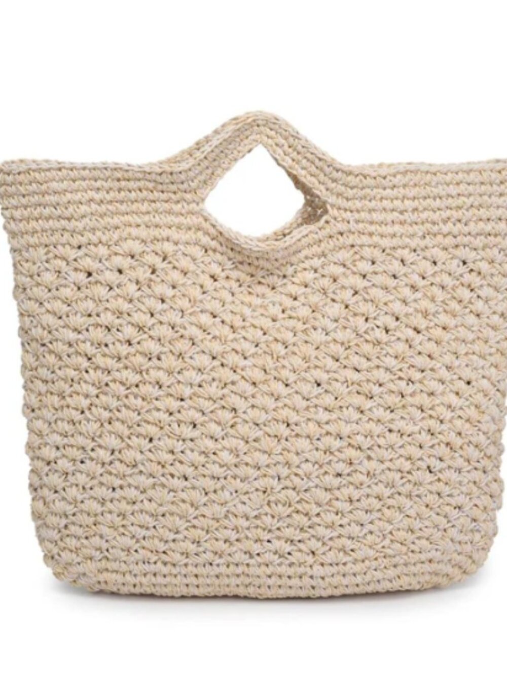 NWT Marisol Woven Tote Bag Large Boho Beach Shoulder Bag Trendy Oversized - Picture 4 of 5